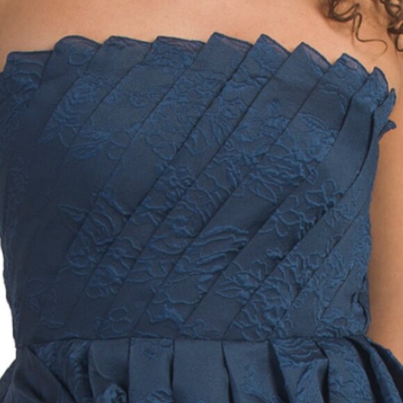 THEIA Mariana Fan Fold Bodice Gown - Picture 3 of 3